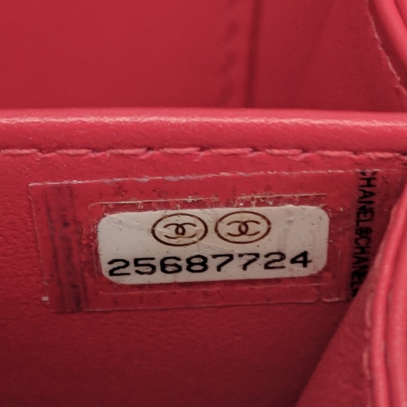 SOLD Chanel Red Filigree Vanity Mini Crossbody Bag - Picture 9 of 10